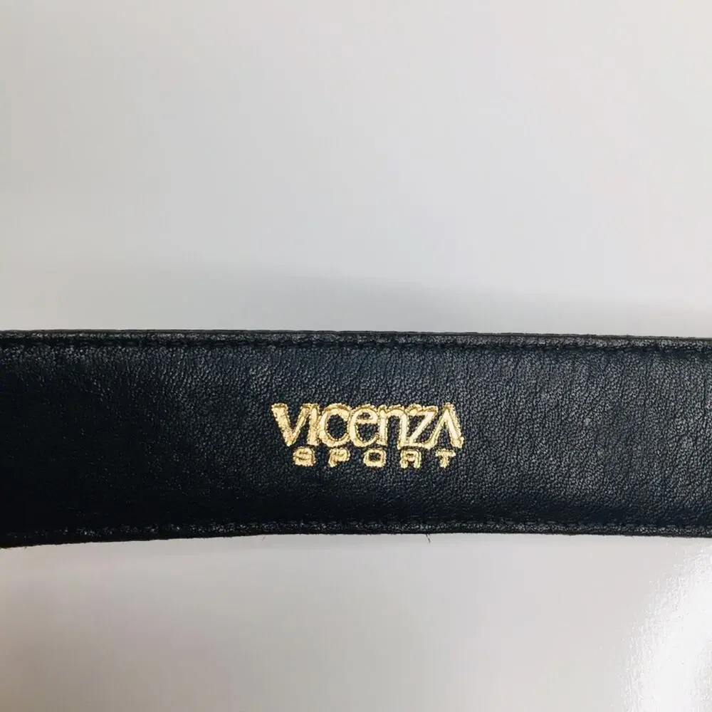 Vintage brown Vicenza leathr alligator print Belt sz 30
